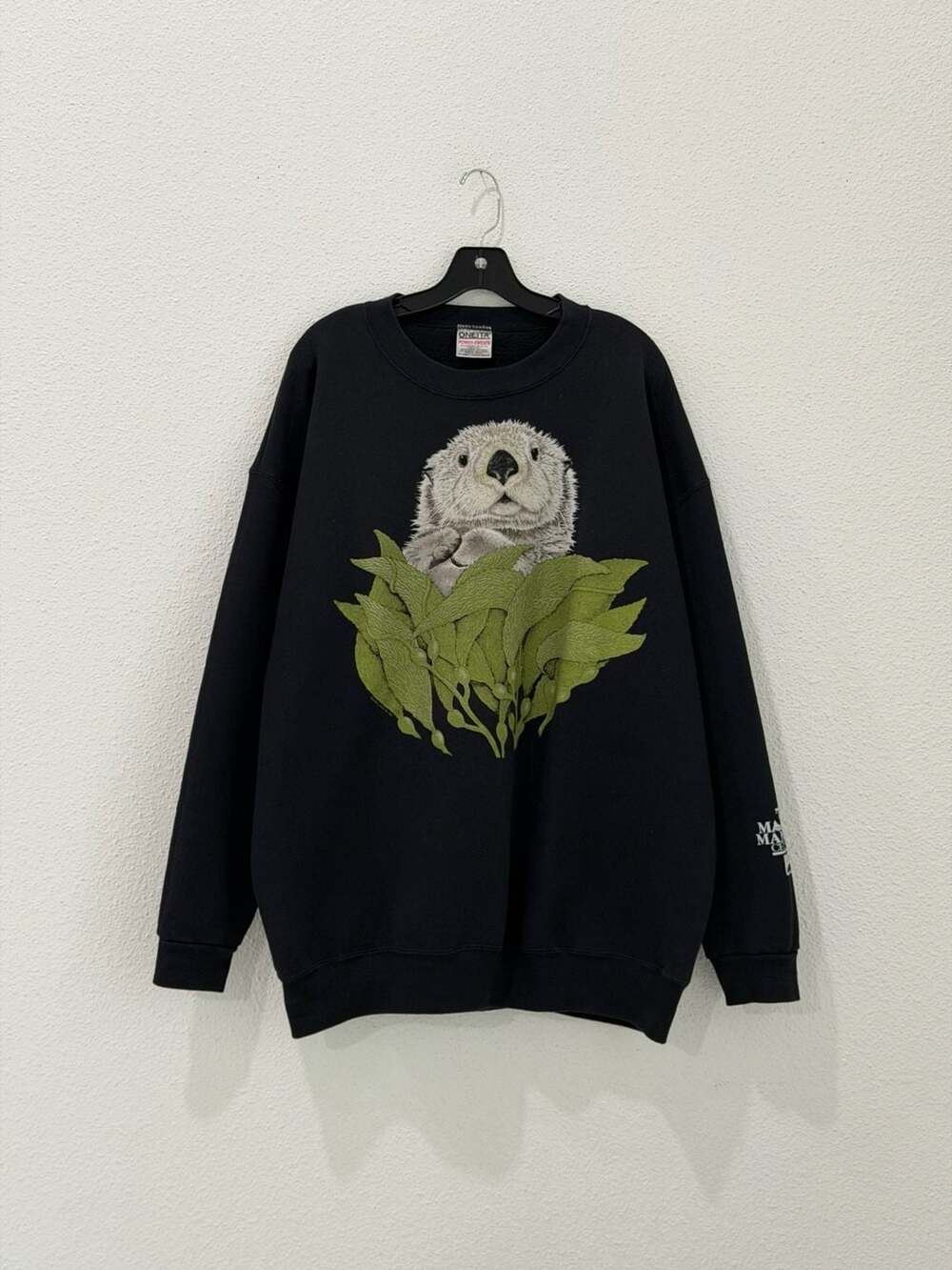 Vintage 1996 Oneita Power-Sweats Sea Otter Marine Mammal Center Crewneck XXL